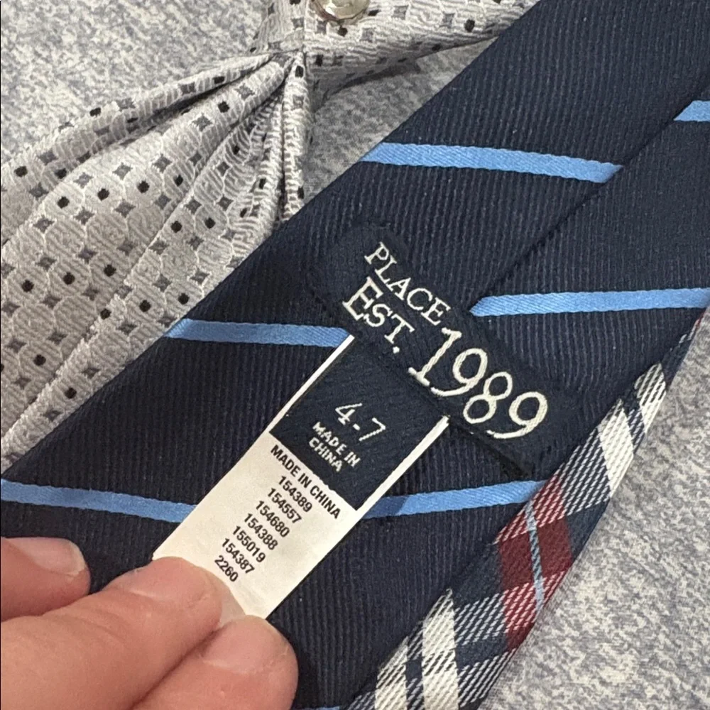Stripe Tie, Navy Blue Necktie lot for kids